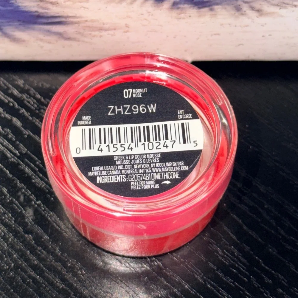 Maybelline Cloudtopia Cheek & Lip Mousse Moonlit Rose 07 Pink 0.17oz New